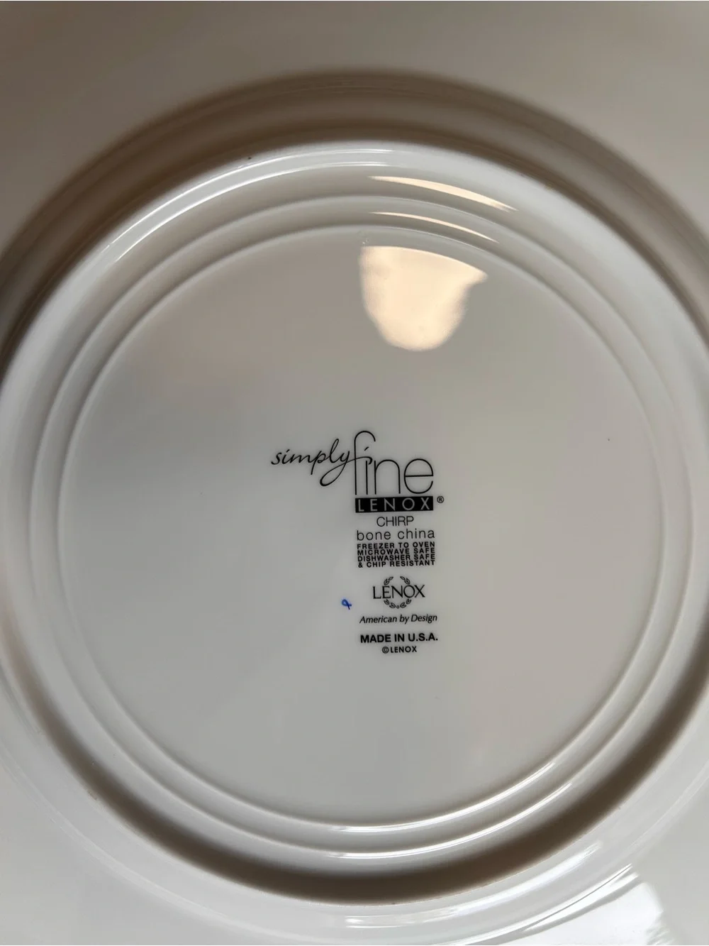 Lenox CHIRP Turquoise Simply Fine -- Set of 4 Dinner Plates 11